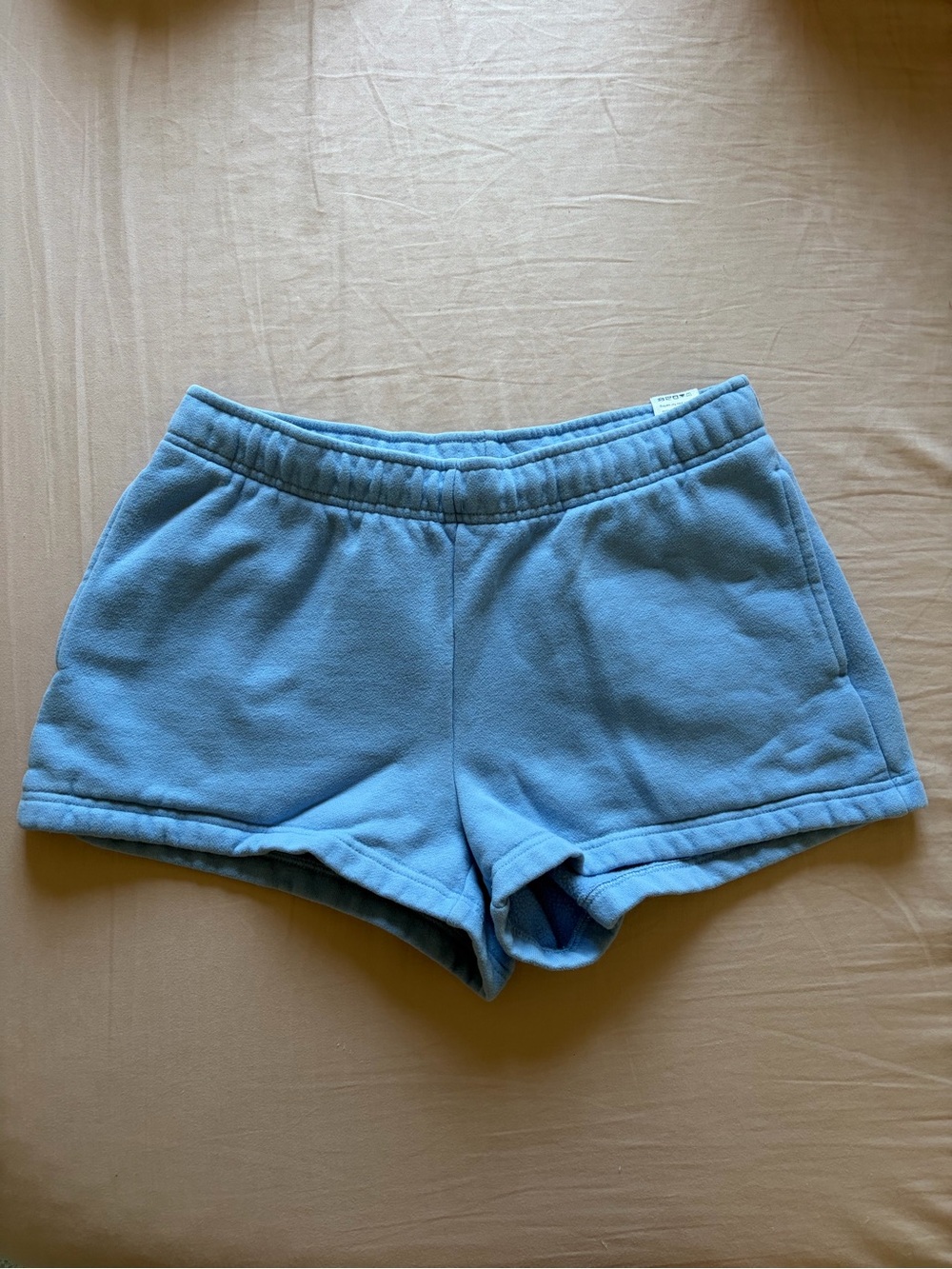 Aritzia TNA CozyAF Mega Fleece Shorts S Blue